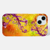 PFLANZE / MAGISCHE WIRBEL IN SPARKELGELB Case-Mate iPhone HÜLLE (Rückseite (Horizontal))