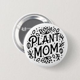 Pflanze Mama boho celestistische Ästhetik Button