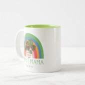 Pflanze Mama Boho Rainbow Garden Monstera Blätter Zweifarbige Tasse (Vorderseite Links)