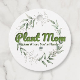 Pflanze Mama Botanisches Geschenk Tag - Doppelseit Geschenkanhänger