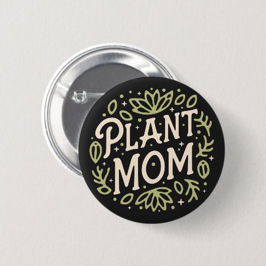 Pflanze Mama Button (Vorne & Hinten)