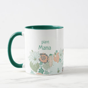 Pflanze Mama Cactus succulents personalize Tasse