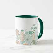 Pflanze Mama Cactus succulents personalize Tasse (VorderseiteRechts)