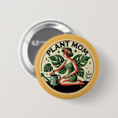 Pflanze Mama Fairy Monstera Pflanze Button (Vorne & Hinten)