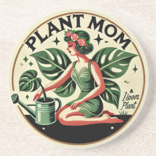 Pflanze Mama Fairy Monstera Pflanze Getränkeuntersetzer