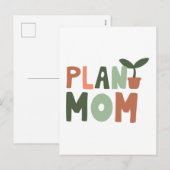 Pflanze Mama Feiertagspostkarte (Vorne/Hinten)