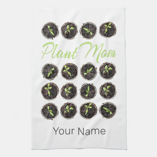 Pflanze Mama Garden Blume Hobby Gardener oder Flor Geschirrtuch (Vertikal)