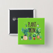 Pflanze Mama - Gartenbau, Planergeschenk für Mama Button (Vorne & Hinten)