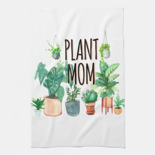 Pflanze Mama - Gartenbau, Planergeschenk für Mama Geschirrtuch (Vertikal)