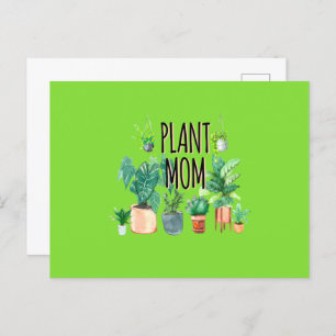 Pflanze Mama - Gartenbau, Planergeschenk für Mama Postkarte