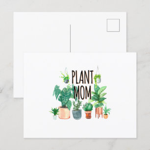 Pflanze Mama - Gartenbau, Planergeschenk für Mama Postkarte