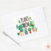 Pflanze Mama - Gartenbau, Planergeschenk für Mama Quadratischer Aufkleber (Umschlag)