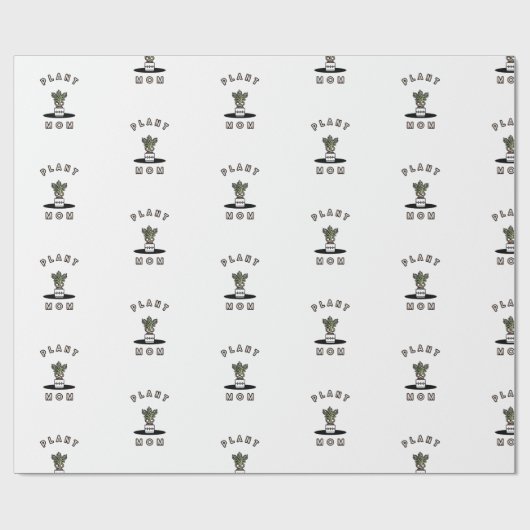Pflanze Mama Geschenkpapier (Flach)