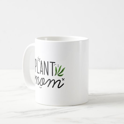 Pflanze Mama Kaffeetasse (Vorderseite Links)