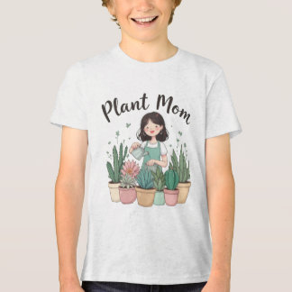 Pflanze Mama Kinder Tri-Blend Shirt