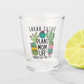 Pflanze Mama Leben Prickly Cactus Shot Glass Schnapsglas (Vorderseite)