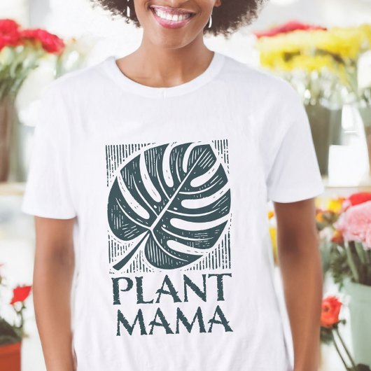 Pflanze Mama Monstera Leaf Nature Lover Tri-Blend Shirt