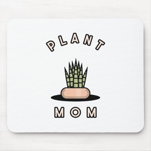 Pflanze Mama Mousepad (Vorne)