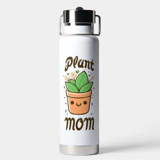 Pflanze Mama Niedlich Mütter Tag Mütter Leben Trinkflasche (Hinten)