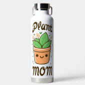 Pflanze Mama Niedlich Mütter Tag Mütter Leben Trinkflasche (Vorderseite)