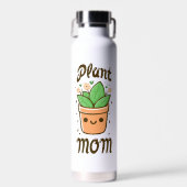 Pflanze Mama Niedlich Mütter Tag Mütter Leben Trinkflasche (Vorne)