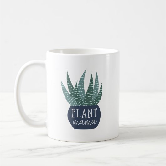 Pflanze Mama | Pflanze Lovers Kaffeetasse (Links)