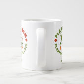Pflanze Mama Pflanzung mit Liebe Personalisiert Jumbo-Tasse (Rückseite)