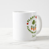 Pflanze Mama Pflanzung mit Liebe Personalisiert Jumbo-Tasse (Vorderseite Rechts)