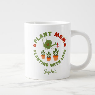 Pflanze Mama Pflanzung mit Liebe Personalisiert Jumbo-Tasse