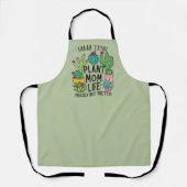 Pflanze Mama Prickeln, aber Hübsche Seite Grüne Sc Schürze (Vorderseite)