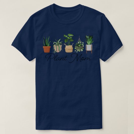 Pflanze Mama T-Shirt (Design vorne)