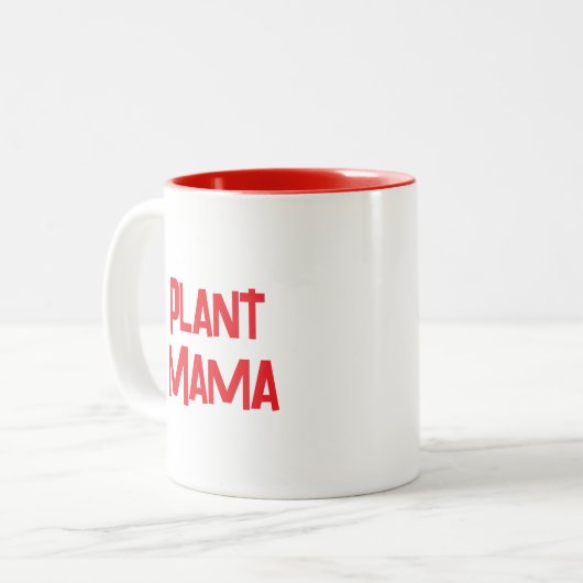 Pflanze Mama Tasse (Vorderseite Links)