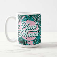 Pflanze Mama Turquoise Pink Monstera Jungle Blätte