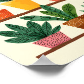 Pflanze Mama Wasserfarbe Poster (Ecke)