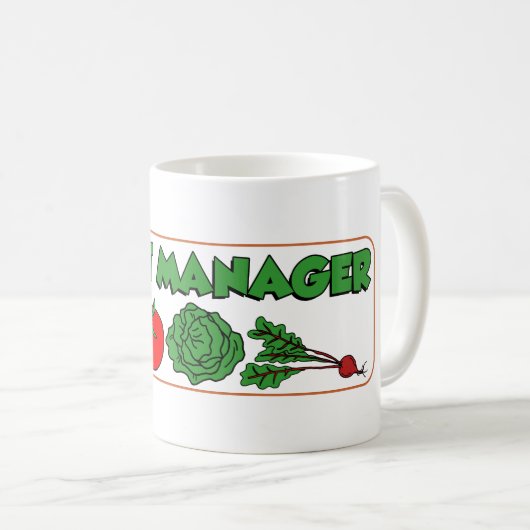 Pflanze Manager Gartenbau Kaffeetasse (VorderseiteRechts)