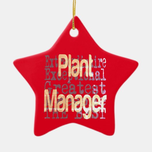 Pflanze Manager Keramik Ornament (Vorne)