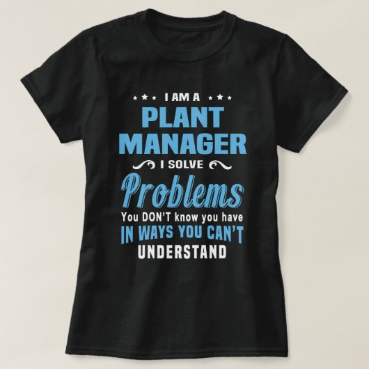 Pflanze Manager T-Shirt (Design vorne)