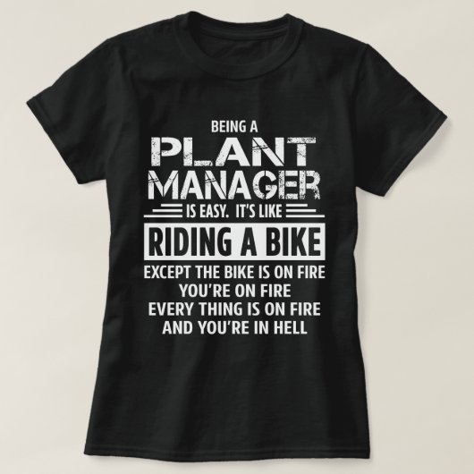 Pflanze Manager T-Shirt (Design vorne)