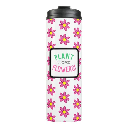 Pflanze Mehr Blume Thermosbecher (Vorderseite)