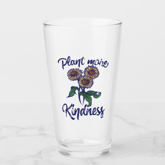 Pflanze mehr KINDNESS Materie Lehrer Glas (Vorderseite)