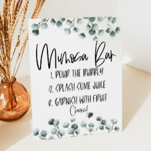 Pflanze Mimosa Bar Sockelschild