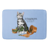Pflanze Mischief Cat Badematte (Vorderseite)