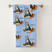 Pflanze Mischief Cat Badhandtuch Set (Insitu)