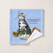 Pflanze Mischief Cat Badhandtuch Set (Waschlappen)