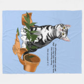 Pflanze Mischief Cat Fleecedecke (Vorderseite (Horizontal))