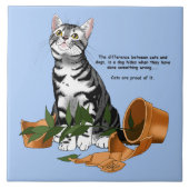 Pflanze Mischief Cat Fliese (Vorderseite)