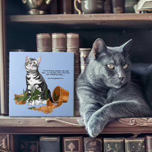 Pflanze Mischief Cat Fliese