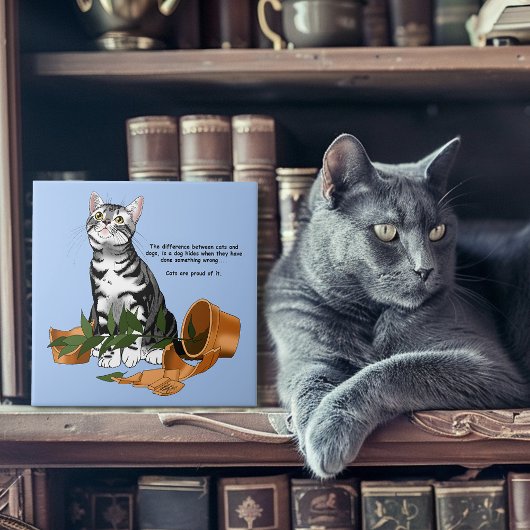 Pflanze Mischief Cat Fliese