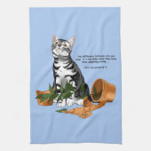 Pflanze Mischief Cat Geschirrtuch (Vertikal)