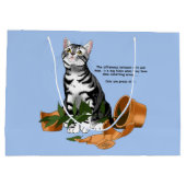 Pflanze Mischief Cat Große Geschenktüte (Rückseite)